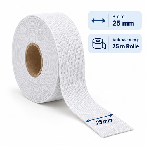 Rolle weiches gummiband 10mm - weiches,