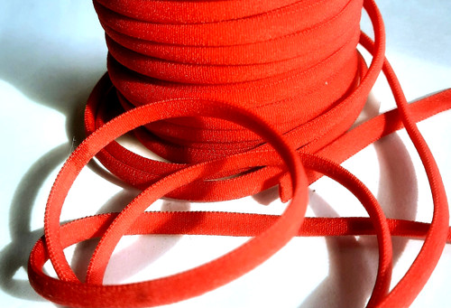 5mm gummikordel oval - 1m,