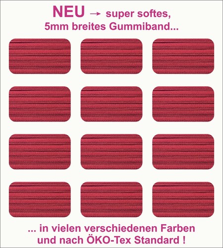 Gummiband breit viele - 5,